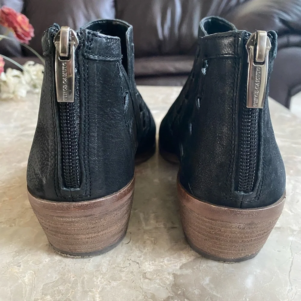 Women's Black Ankle Boots - Picture 5 of 10